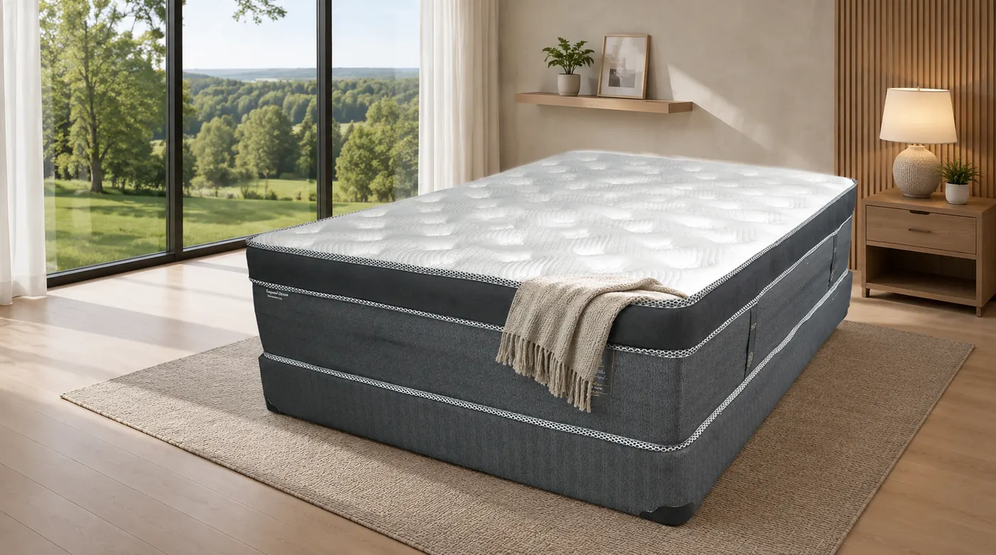 Mattresses in East Gwillimbury — queen mattress in a bright bedroom overlooking the countryside
