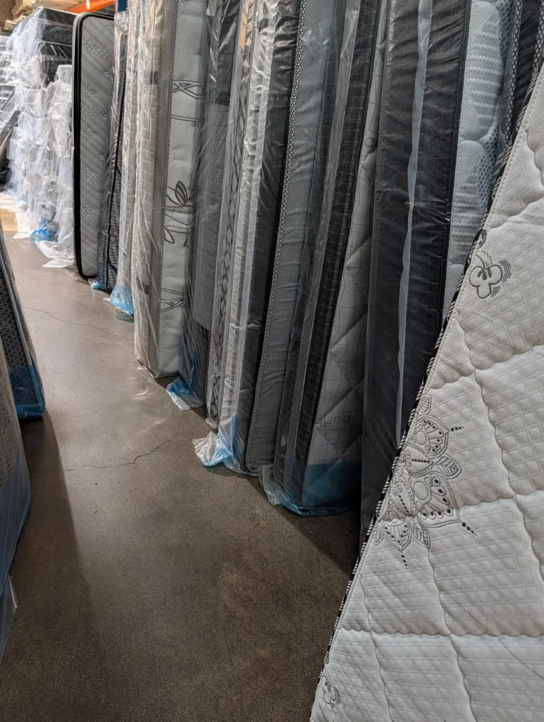 Mattresses in East Gwillimbury — wrapped in-stock inventory ready for factory-direct delivery